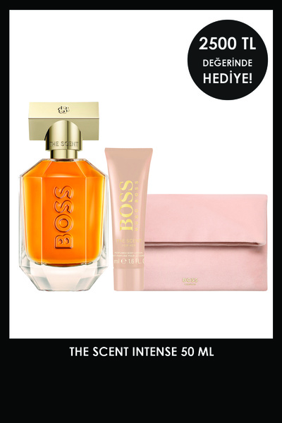 BOSS The Scent Intense 50 ml Kadın Parfüm + 50 ml Vücut Losyonu ve Çanta