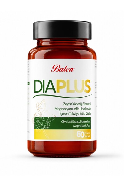 Balen Dia Plus Zeytin Yap. Magnezyum & Alfa Kapsül 655 Mg *60 Kapsül