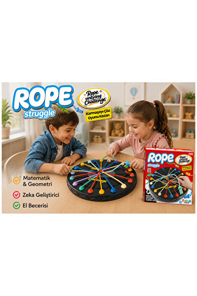 Espri Toys ROPE STRUGGLE KARMAŞAYI ÇÖZ OYUNU KAZAN LASTİK GEÇİRME ZEKA KUTU OYUNU