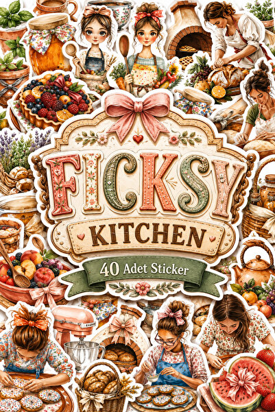 Ficksy Bohemian Summer Pastry Set - 40 Sticker Stickers