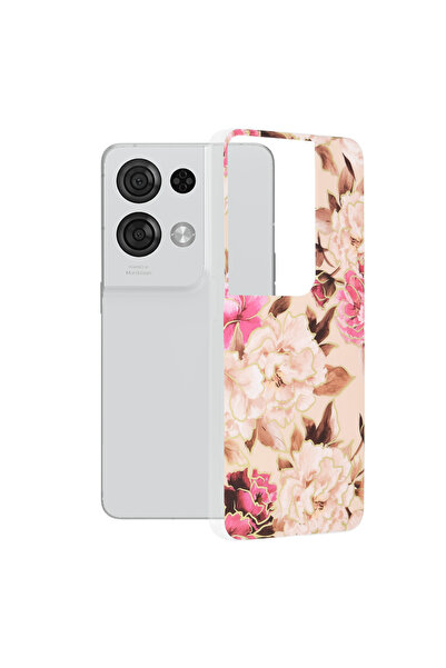 Techsuit Carcasă pentru Oppo Reno8 Pro - Seria Marble - Mary Berry Nude
