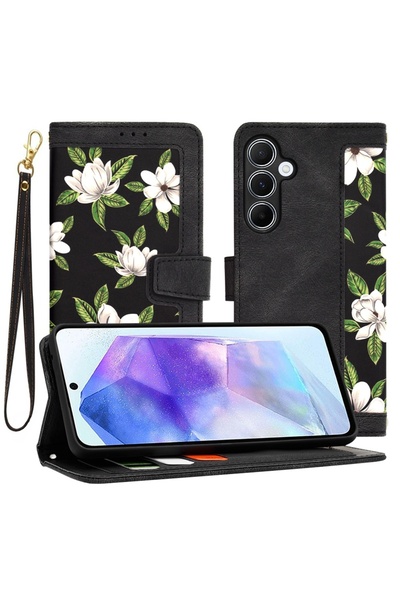 Techsuit Husă pentru Samsung Galaxy A55 5G - FlipCraft - Flori ale Zorilor