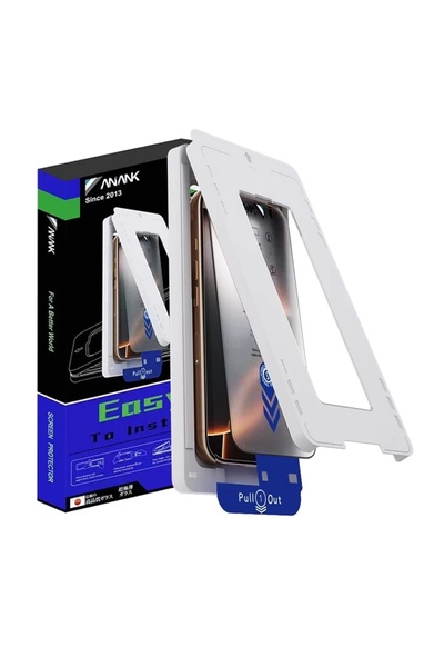 Anank Carcasă pentru iPhone 15 - Protector de ecran ranforsat 2.5D 2X - Negru