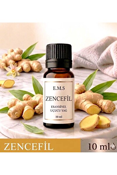 E.M.S AVM ZENCEFİL Uçucu Yağ Buhurdanlık Yağı Difüzör Esansı Oda Kokusu Esans...