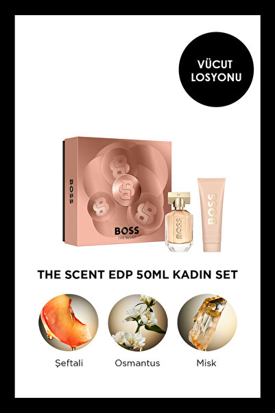 BOSS The Scent For Her EDP 50 ml Parfüm + EDP 75 ml Vücut Losyonu Kadın Parfü...