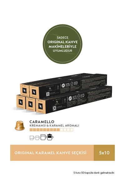 Nespresso كريميل كوفي سيكسي الأصلي - 50 كبسولة