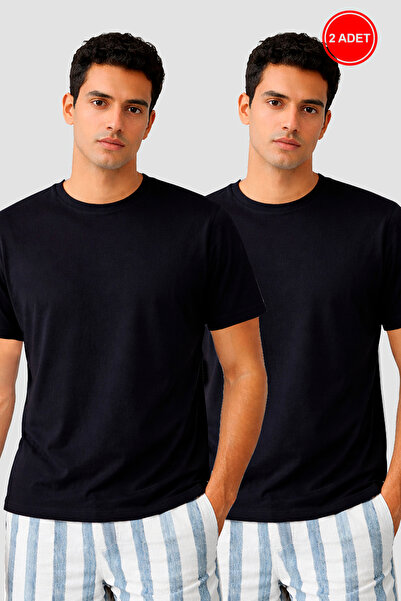 koza iç giyim Ανδρικό T-Shirt 2 τεμαχίων Basic Lycra