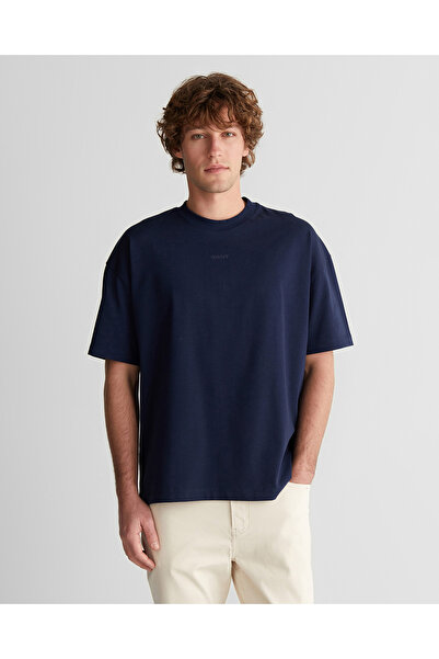 Gant Erkek Lacivert Baskılı Kısa Kollu T-Shirt