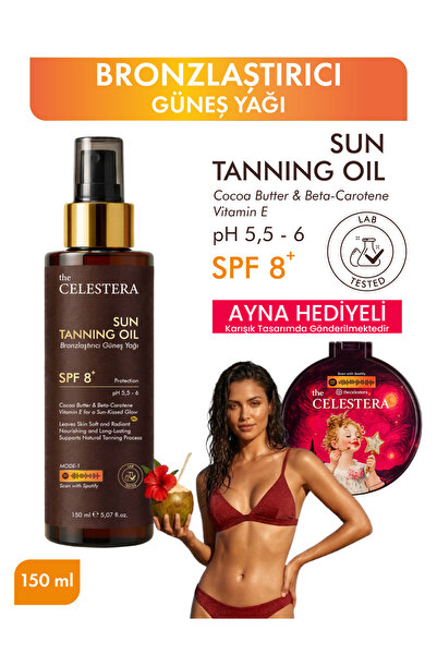 The Celestera SUN TANNING OIL / Bronzlaştırıcı Güneş Yağı 150 ml