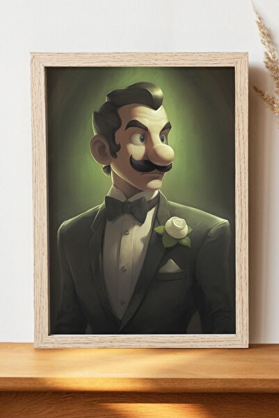 Luna Marissa Ρεαλιστική αφίσα Mario Luigi - Αφίσα τοίχου από γυαλιστερό χαρτί...