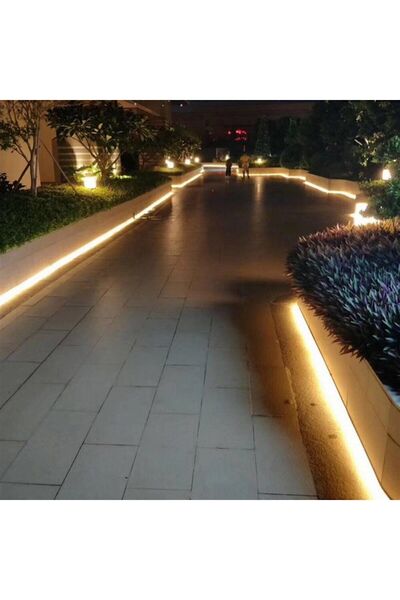 Genel Markalar 25 Metre Günışığı Yapışkanlı Şerit Led Işık Hortum Led Aydınlatma Dış Mekan Su Geçirmez Hortum