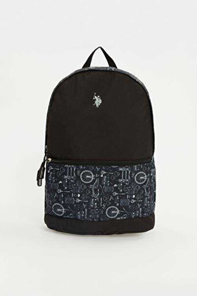 U.S. Polo Assn. Plçan23229 حقيبة ظهر سوداء للجنسين