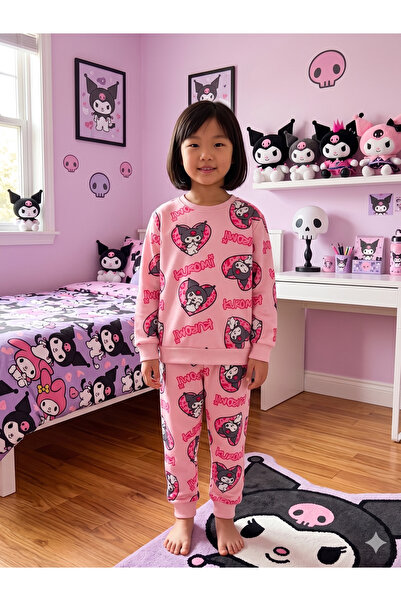 Fil Kids Set de pijamale de iarnă pentru fete, bumbac piese, din material tex...