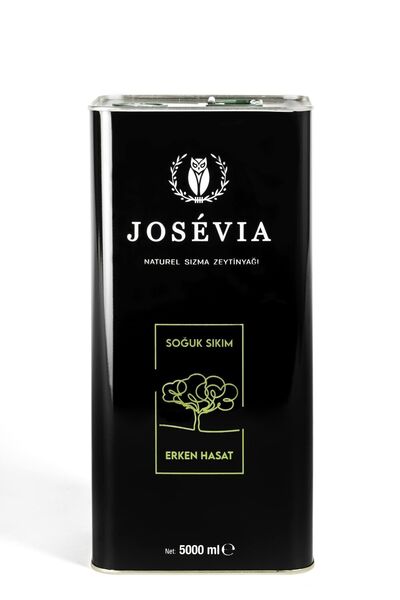 Josevia Ayvalık Erken Hasat Natürel Sızma Zeytinyağı 5 Lt Teneke | Soğuk Sıkım