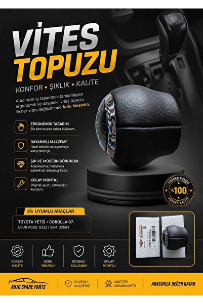 Toyota Corolla 6 İleri 2013-2018 Arası Vites Topuzu
