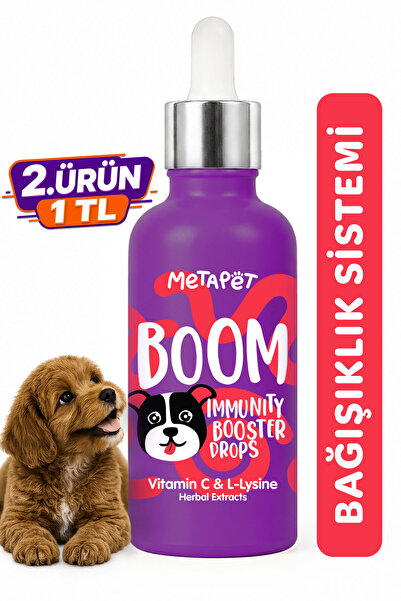 Metapet Köpekler için Bağışıklık Sistemi Güçlendirici, C Vitamini ve Lysine V...