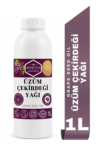 BEYARVİTA Üzüm Çekirdeği Yağı, 1 litre- plastik ambalaj - (GRAPE SEED OİL, Vİ...