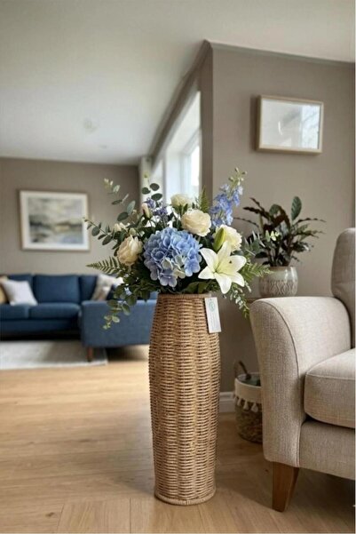 Bayev Favorite 9209 Rattan Weave Tall Vase Flower Pot Decor Table Top and Sof...