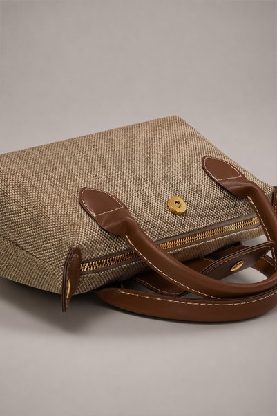 Housebags حقيبة كروس من القش متعددة الاستخدامات