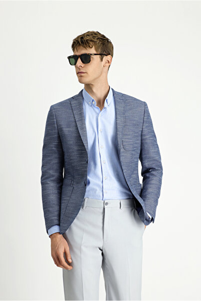 Kiğılı 7 Drop Super Slim Fit Extra Slim Fit Patterned Sports Jacket