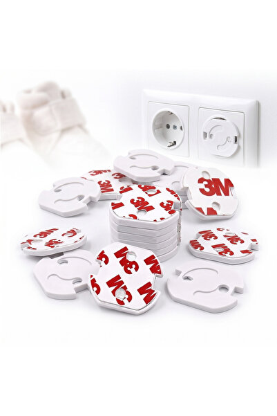 QuTek Set 10 Protectii Priza, Siguranta Copii si Bebelusi, Sistem Rotativ cu ...
