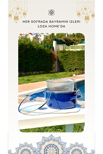LOZA HOME The Pure Essence Series |   22 cm Enamel Frying Pan |   Blue