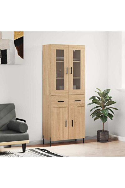 Concept Dulap înalt, stejar sonoma, 69,5x34x180 cm, lemn compozit