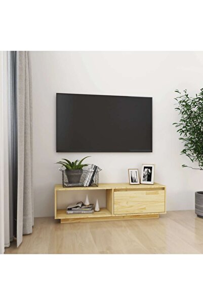 Concept Comodă TV, 110x30x33,5 cm, lemn masiv de pin