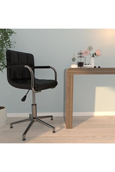 Concept Swivel office chair, black, eco- Leather