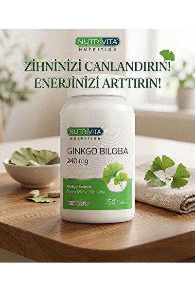 Nutrivita Nutrition Nutrivita Ginkgo Biloba 240 Mg 150 Tablet