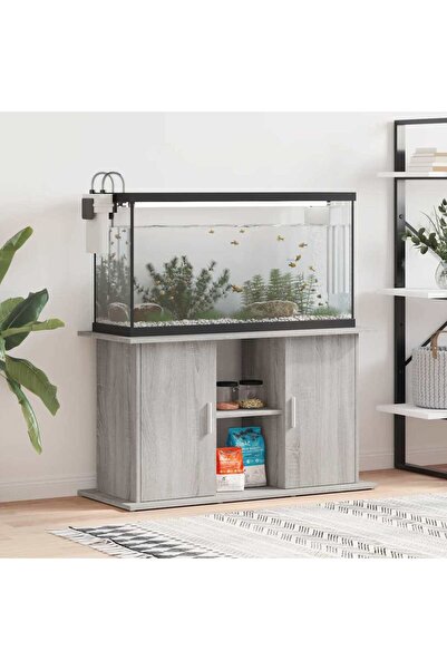 Concept Suport acvariu, gri sonoma, 101x41x58 cm, lemn prelucrat