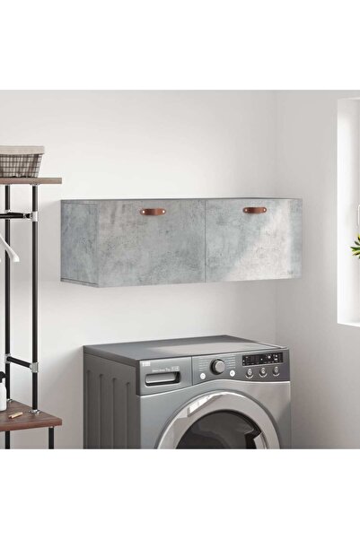 Concept Dulap de perete, gri beton, 100x36,5x35 cm, lemn prelucrat