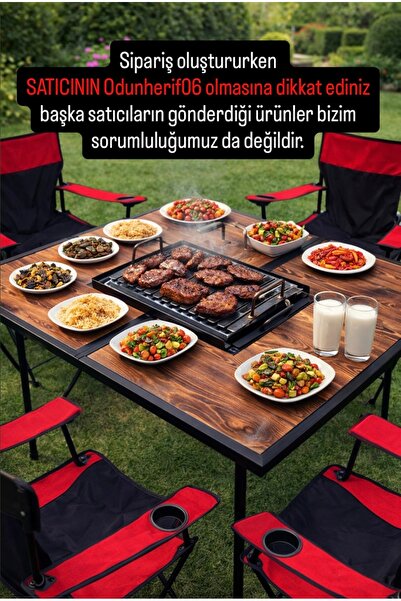 ODUNHERİF06 MANGAL MASA - KATLANABİLİR MANGAL MASA - OCAKBAŞI MASA - MANGALLI...