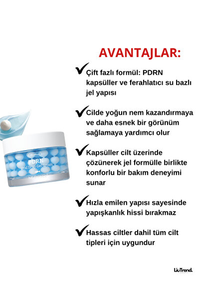 Medipeel PDRN kapsülleri içeren yoğun nemlendirici jel krem Medi-Peel Mooltox PDRN Hyal Drop Gel Cream 50 ml