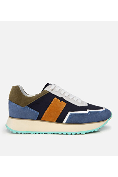 Hotiç Men's Leather Navy Blue Sports Shoes