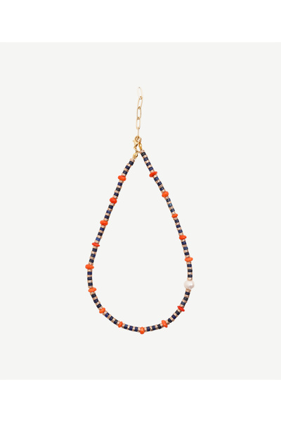 Yargıcı Mercan Detaylı Lapis Kolye