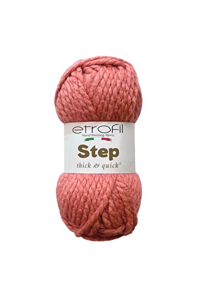 Etrofil Fir de tricotat Step Örgü İpi Rose 80% Acril 20% Lână 100g 60m (72098)