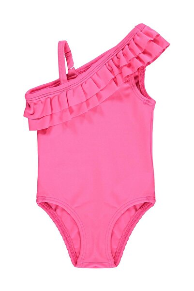 Civil Baby Costum de baie cu volane dublu stratificat pentru 6-18 luni - Roz