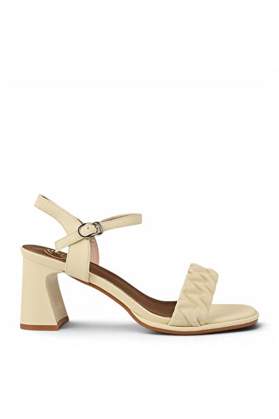 FORMAZIONE Sandale casual, femei, FORMAZIONE, 49001 crem, - piele, toc 39
