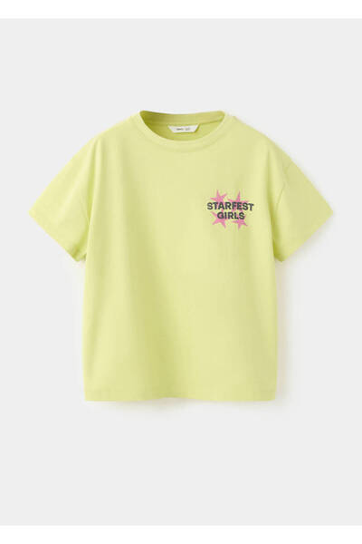 MANGO Kids Kayık desenli pamuklu tişört