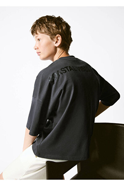 MANGO Kids Desenli boxy fit tişört