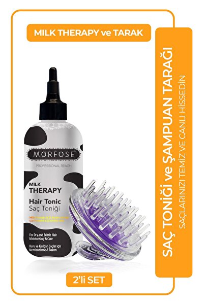 Morfose Milk Therapy Niacinamide ve Ceramide İçeren Nemlendirici Saç Bakım To...