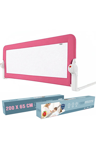 figga Protectie pat copii FiGGA®, 200 x 65 cm, bariera laterala margine pat, ...