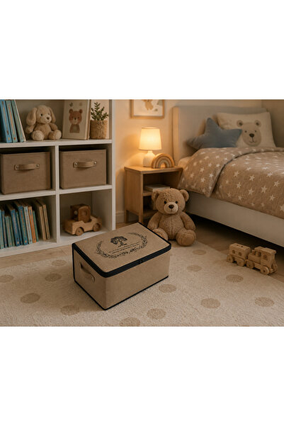 Less Home Bazaaltı Keçe Sandık - Mini Bej