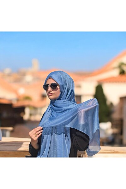 ALDAIYR Silvery Chiffon Shawl