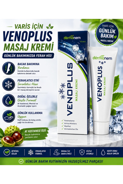 DERMO VENOPLUS V.ariste Etkili Bacak Bakım Kremi 75 ml
