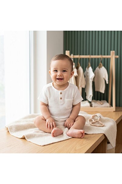 Tiffany Baby Kıds تي شيرت تيفاني بيبي موسلين بأكمام قصيرة 26117