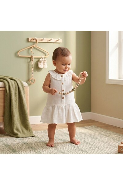 Tiffany Baby Kıds فستان تيفاني بيبي موسلين 26086