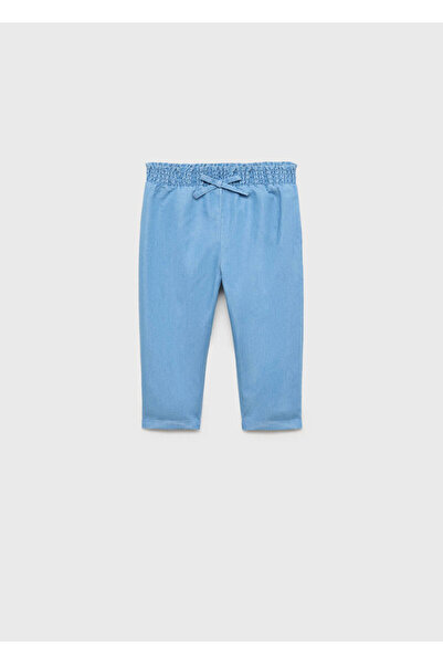 MANGO Baby Pantaloni cu volane în talie