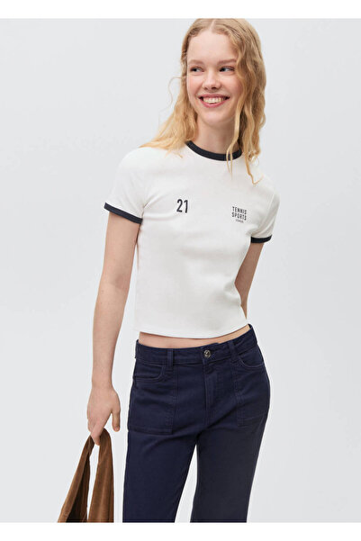 Mango Teen İspanyol paça jean pantolon